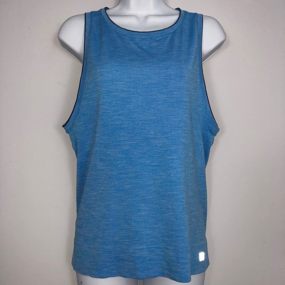 Victorias Secret VSX Sport Tank Top Womens XS Blue Breathable Reflective Workout